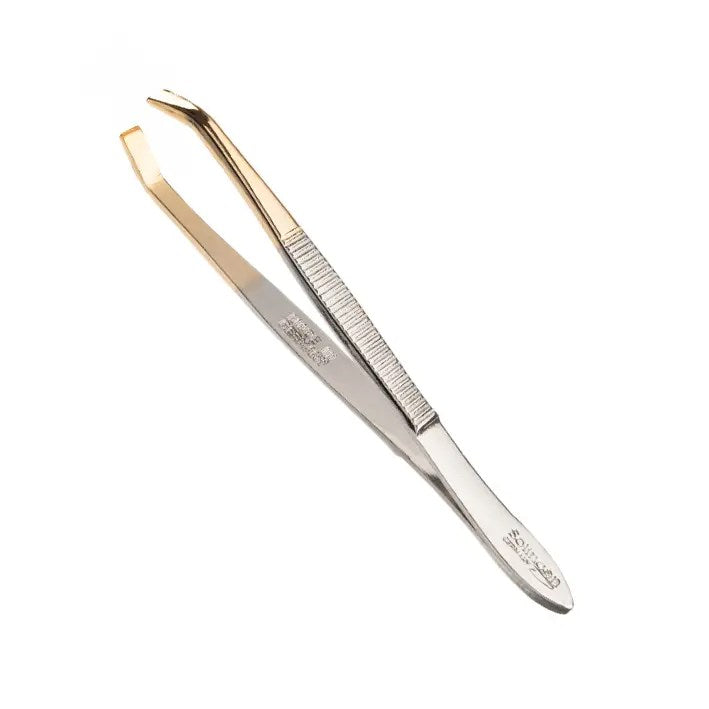 Pinza para depilar 8 cm Punta Dorada