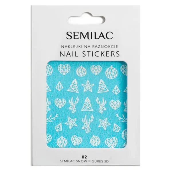 Pegatinas Semilac 02 Snow Figures 3D