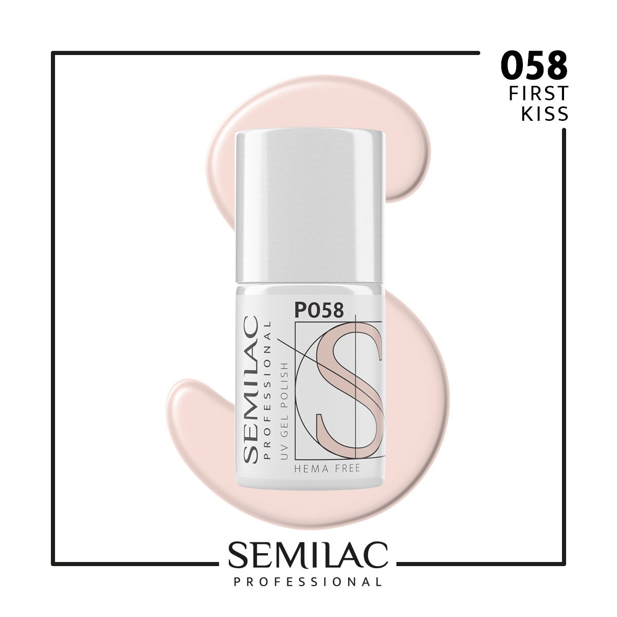 P058 Semilac Professional First Kiss 7ml