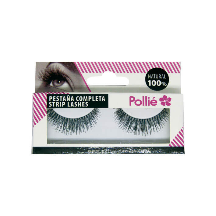 PESTAÑAS POLLIE 3 NEGRAS 100%NATURAL