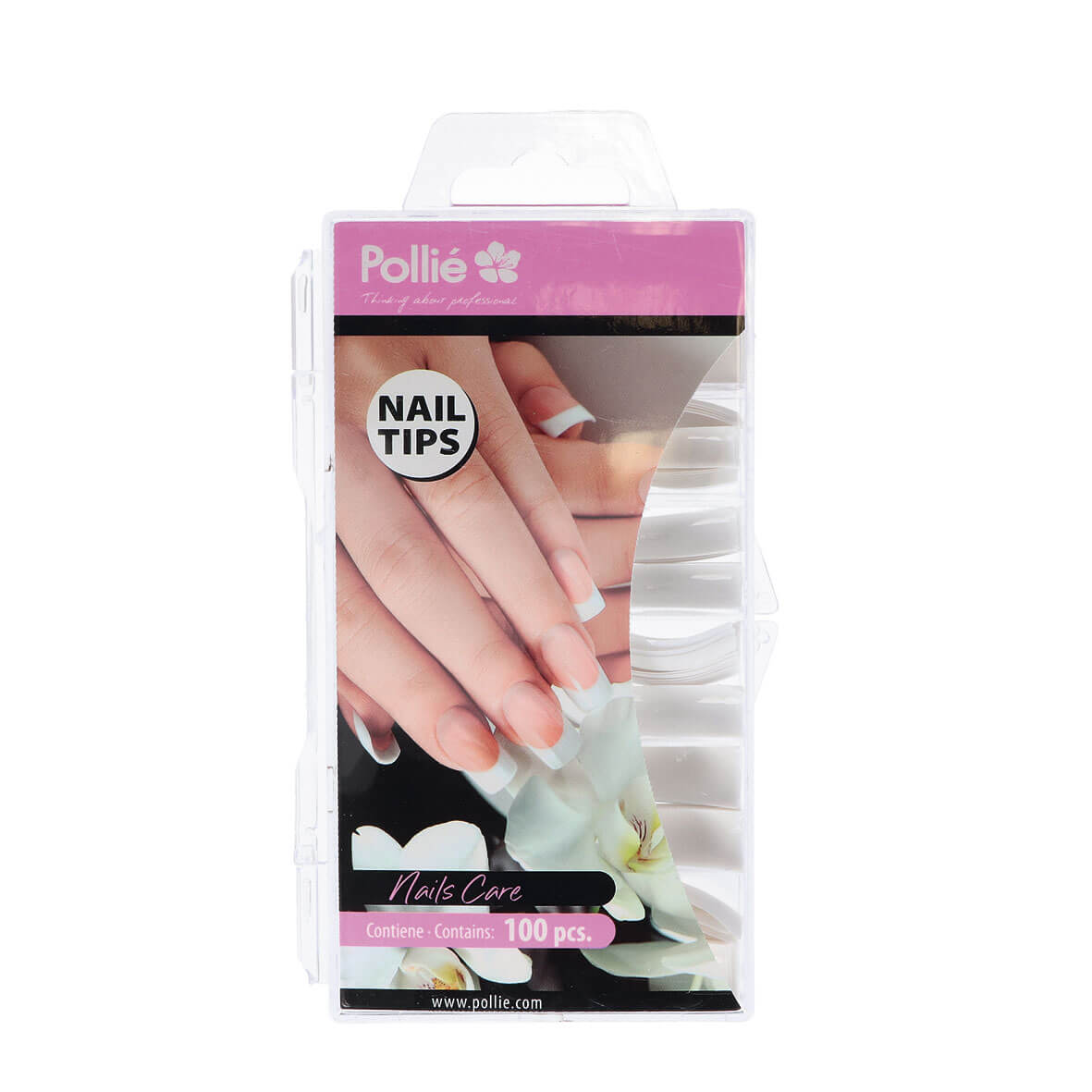 Tips naturales CURVADOS C/100 UDS