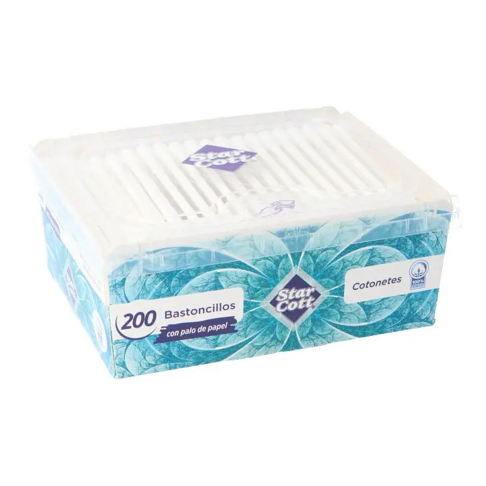 Caja 200 Bastoncillos Algodón