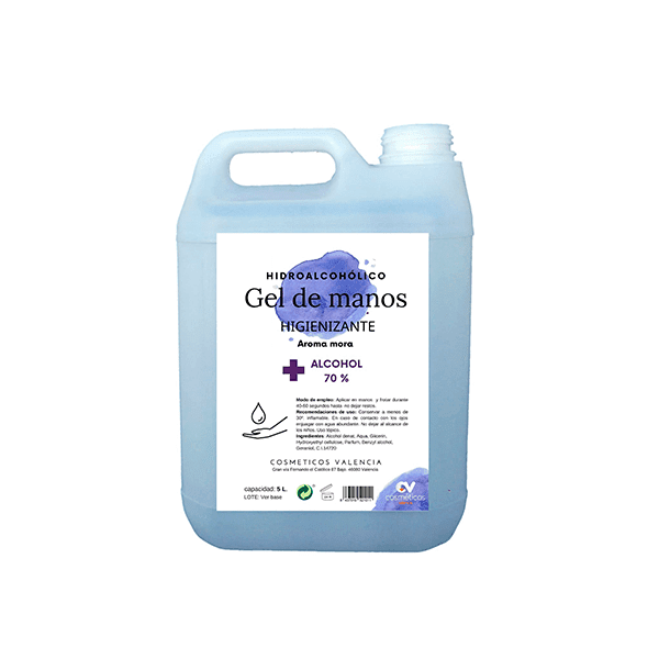 Gel hidroalcohólico Mora 5 litros