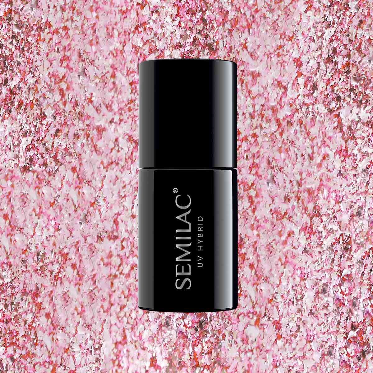 295 Semilac Peach Pink Shimmer 7ml