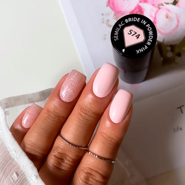 15 Foil Semilac White Lace