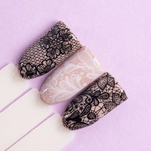 24 Foil Semilac Black Lace