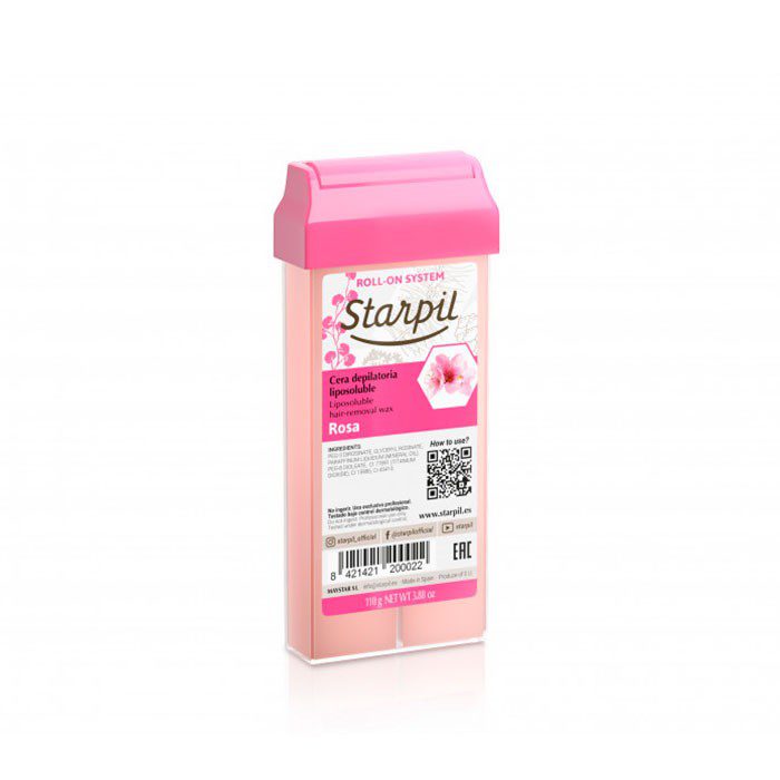 Caja Cera Roll-on Starpil Rosa 110g - 20 unds