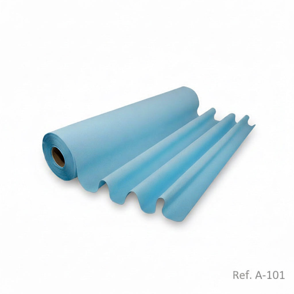 Caja 6 Rollos Camilla Parafinado Azul 80 mts - Ref. A-81