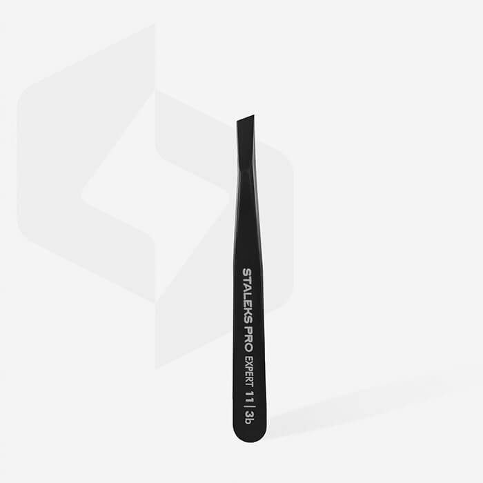 Pinza para cejas negra EXPERT 11/3b