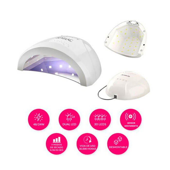 Lámpara SEMILAC UV/LED 48/24W