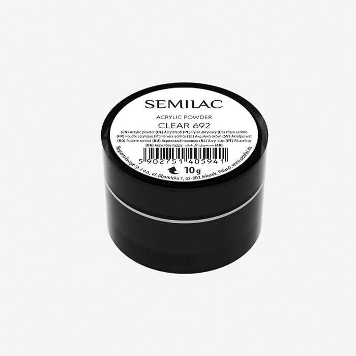 692 Polvo acrilico transparente Semilac 10g