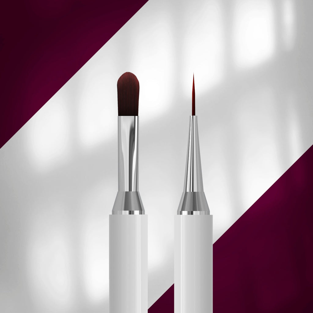 Pincel Doble STALEKS EXCLUSIVE 06/11 Gel 11 mm + Liner 12 mm (Copia)