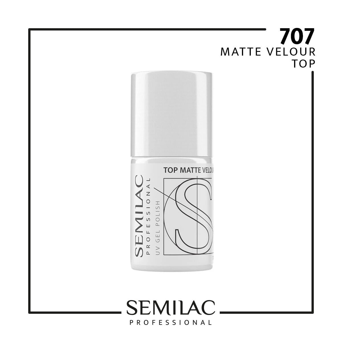 707 Semilac Professional Top Matte Velour 7ml