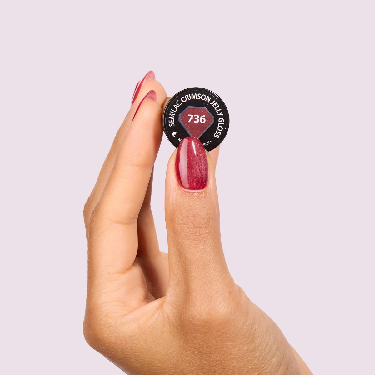 736 Crimson Jelly Gloss Semilac 7 ml
