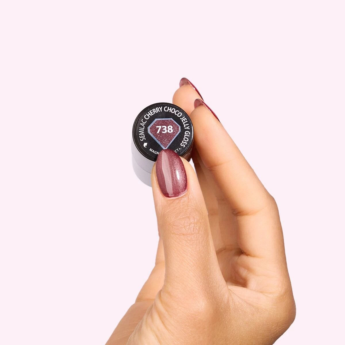 738 Cherry Choco Jelly Gloss Semilac 7ml