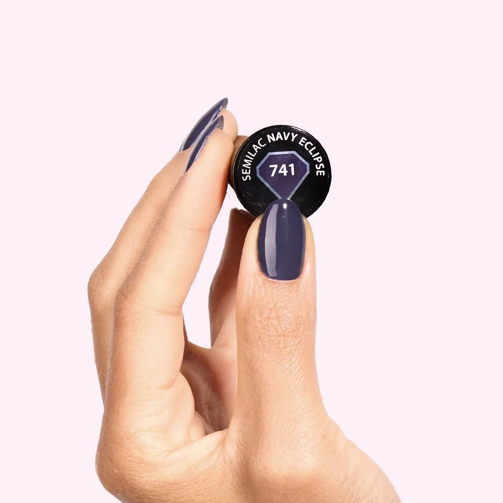 741 Navy Eclipse Semilac 7ml