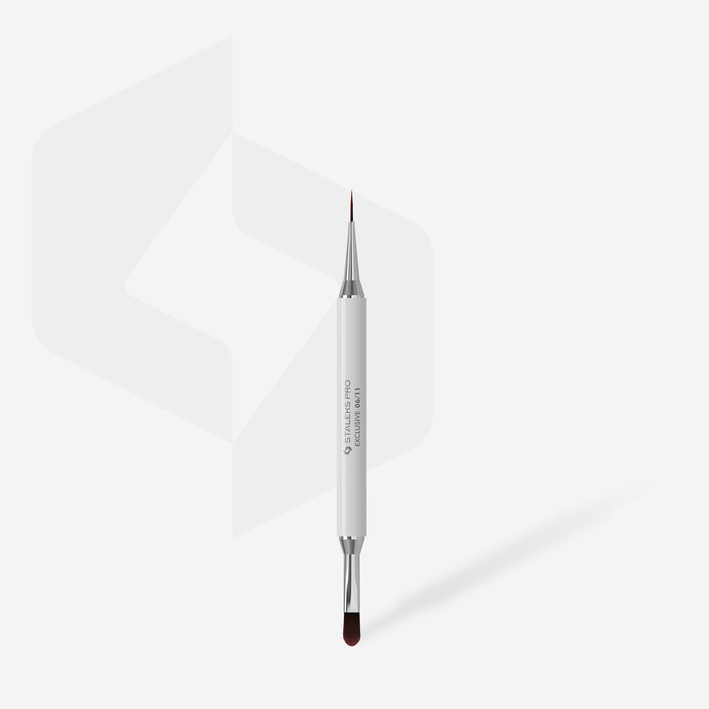 Pincel Doble STALEKS EXCLUSIVE 06/11 Gel 11 mm + Liner 12 mm (Copia)
