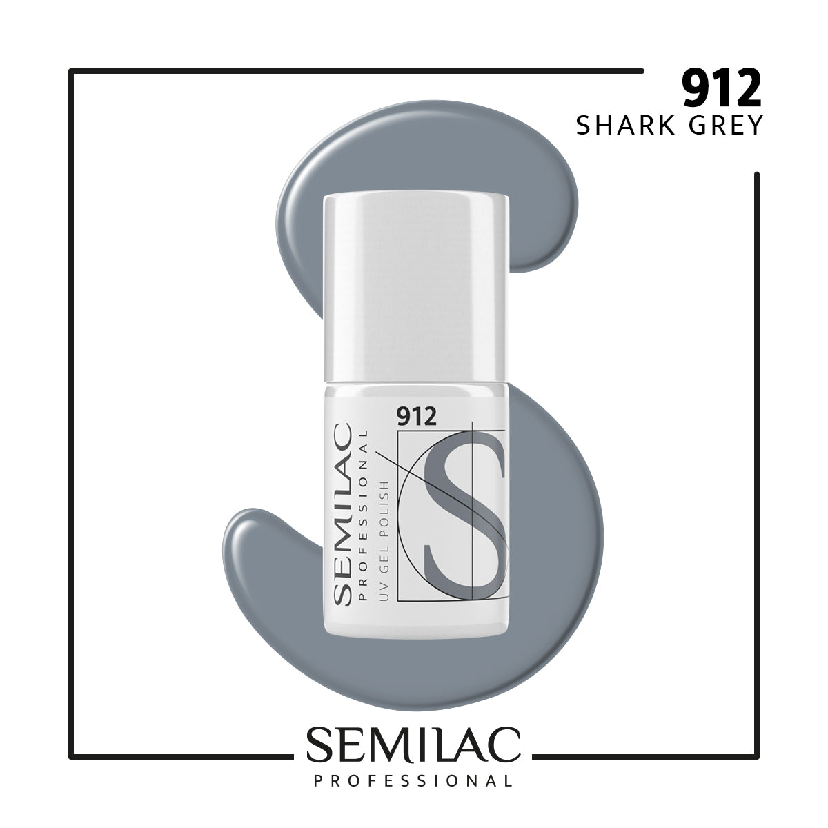 912 Semilac Professional Shark Grey 7ml