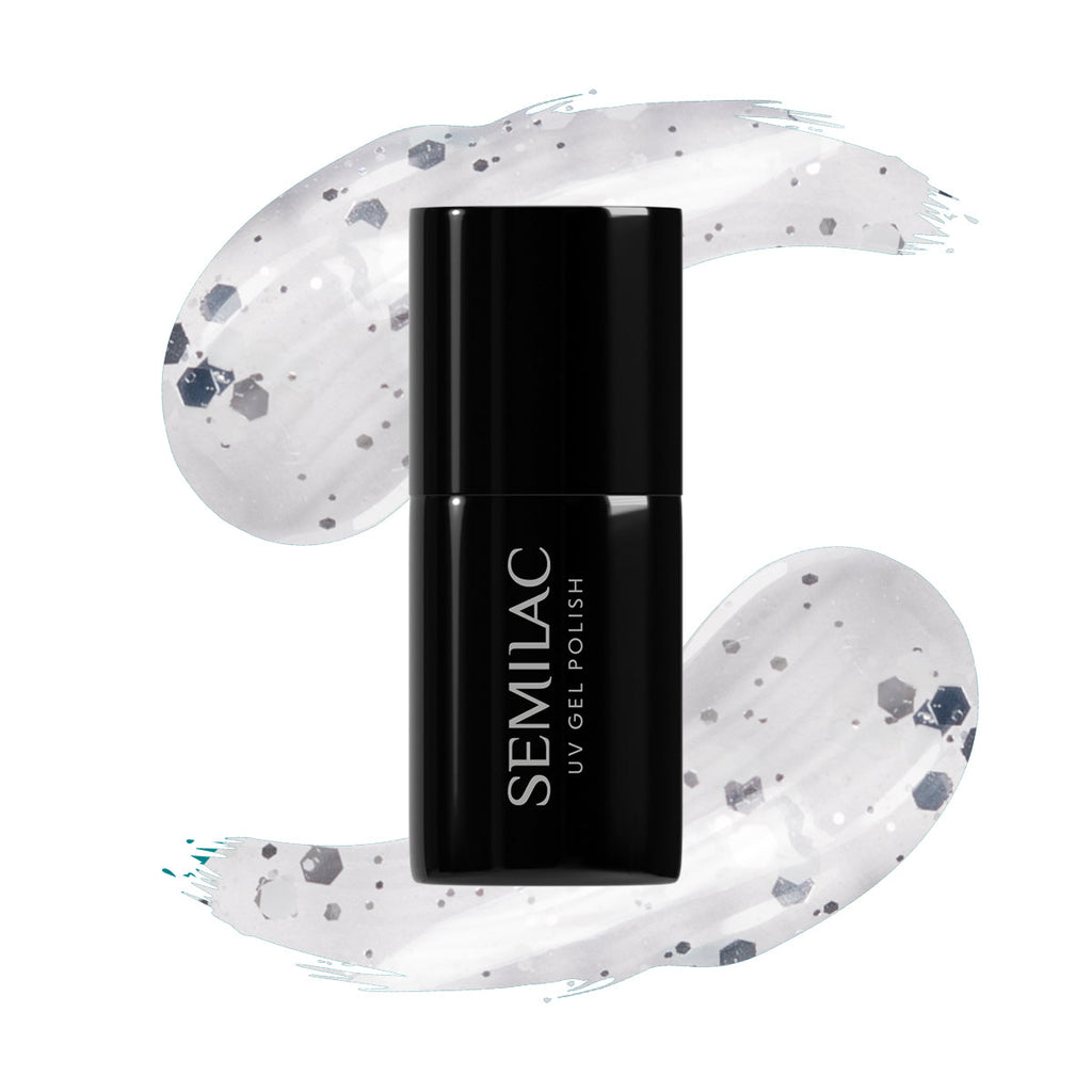 924 Semilac Silver & White Drops 7ml