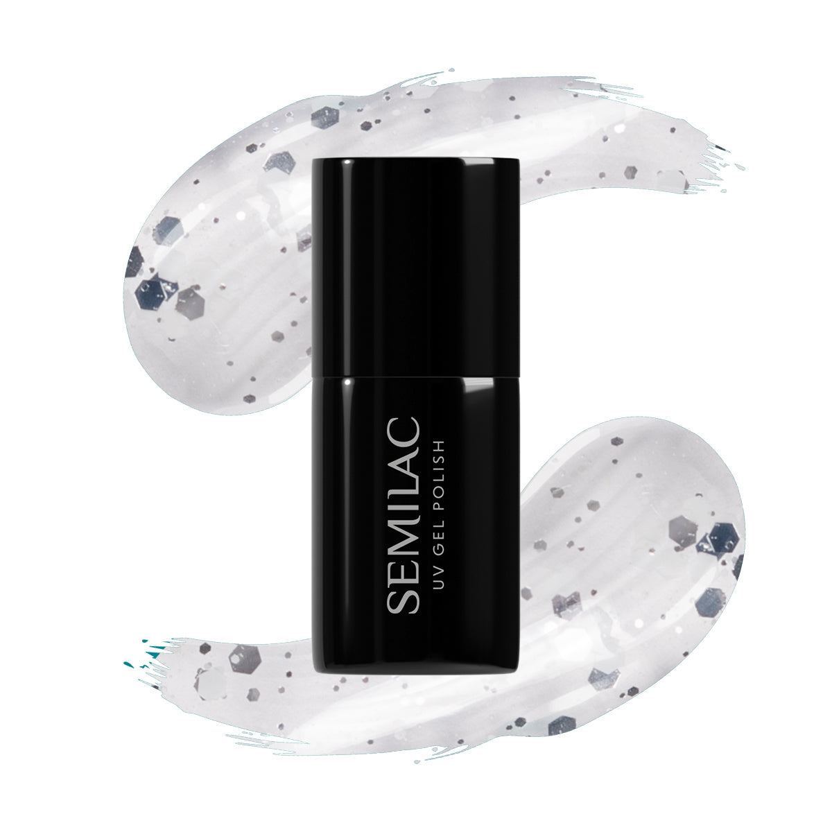 924 Semilac Silver & White Drops 7ml
