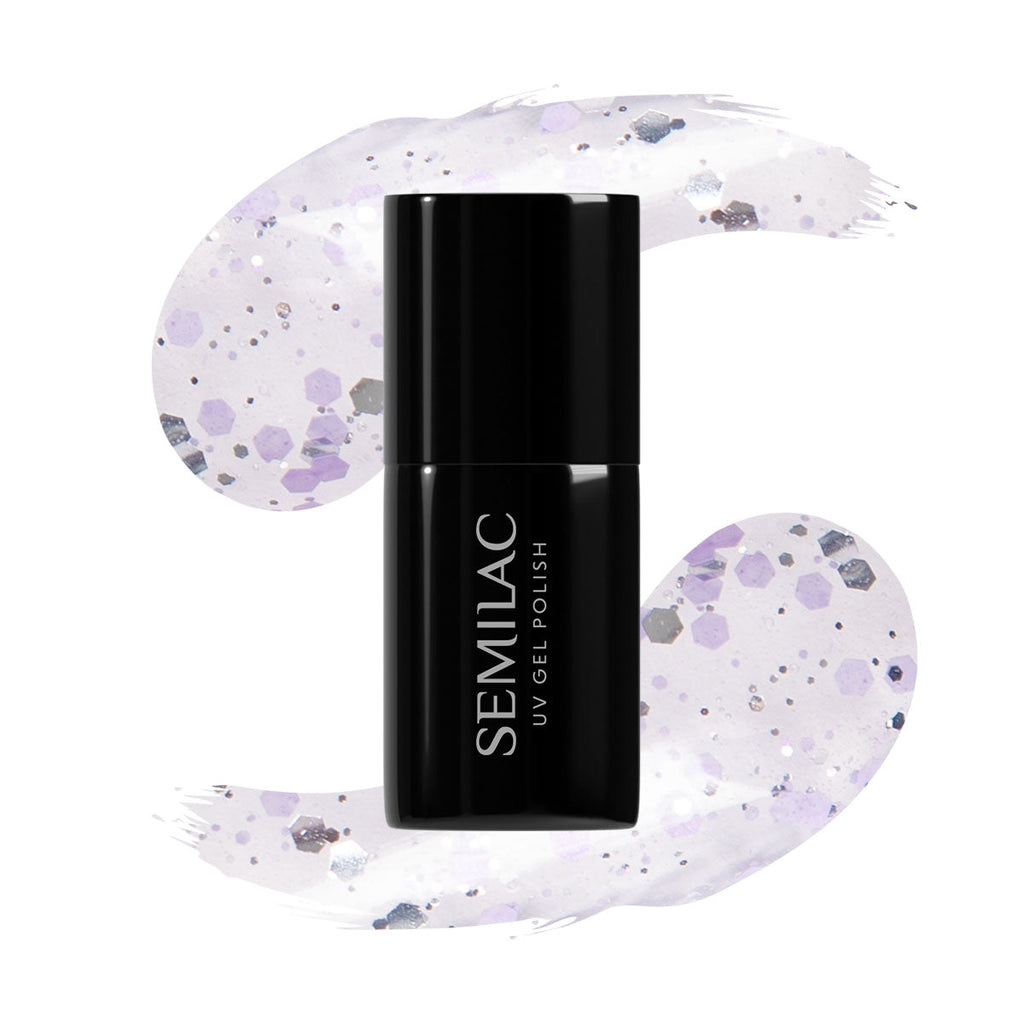 925 Semilac Silver & Violet Drops 7ml