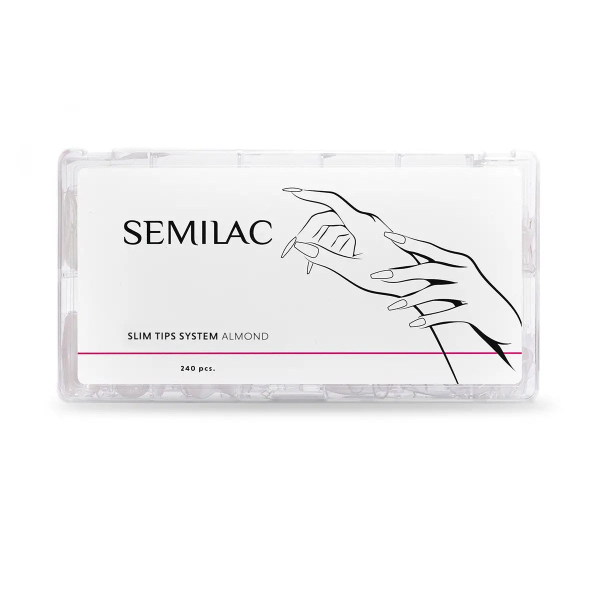 Tips Semilac Slim System Almond 240 uds
