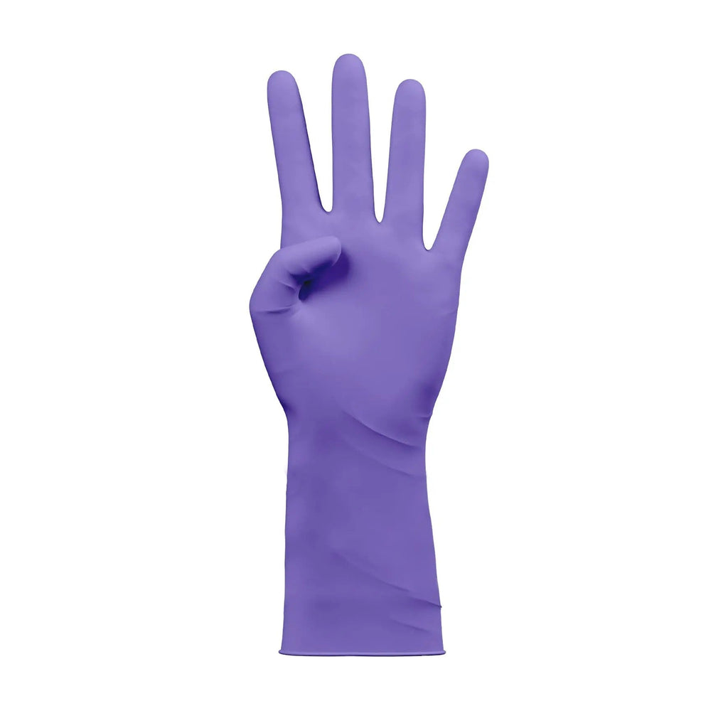 GUANTES NITRILO HR8 MORADOS SIN POLVO M - 50 unds