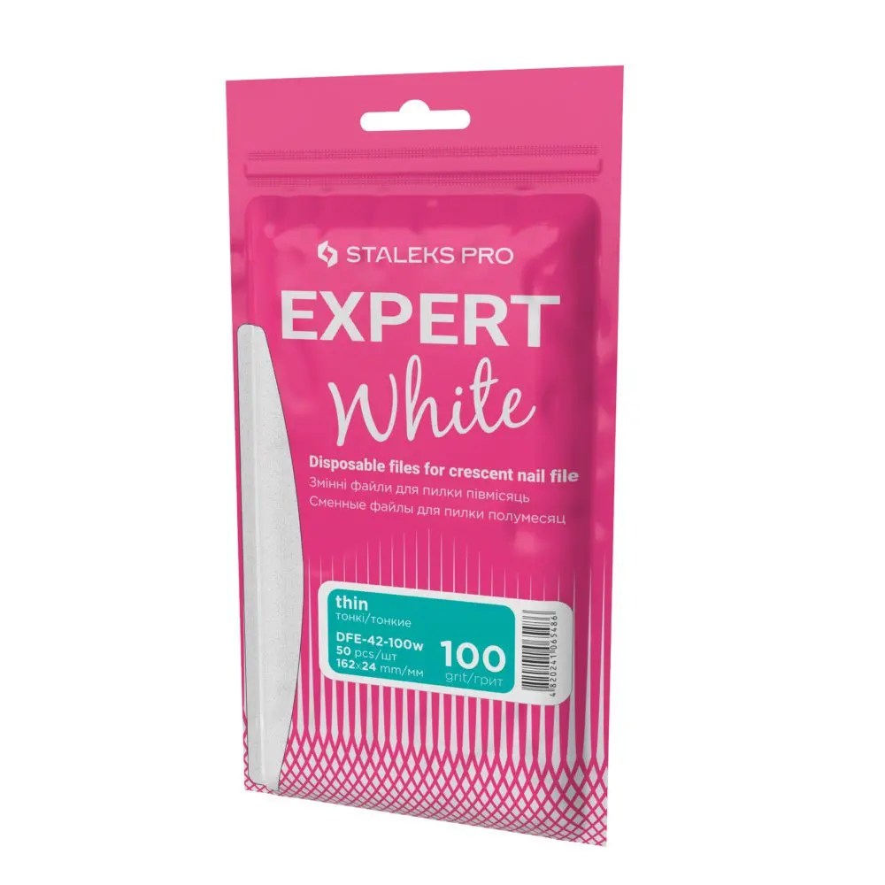 Recambio Limas Blancas media luna Sin Acolchado - 50 unds Staleks