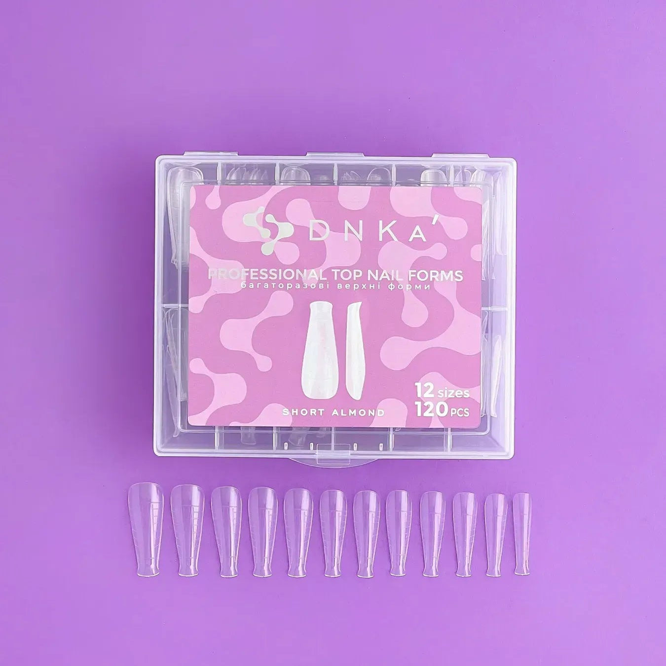DNKa' Top Nail Forms Short Almond,120pcs
