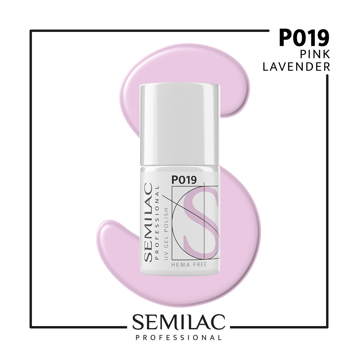 P019 Semilac Professional Pink Lavender 7ml