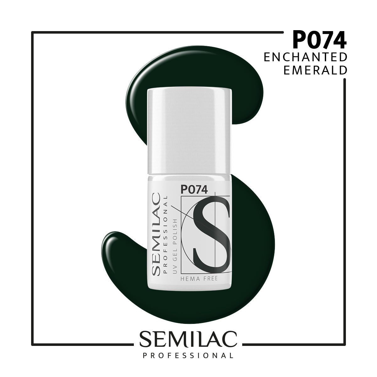 P074 Semilac Professional Enchanted Emerald 7ml