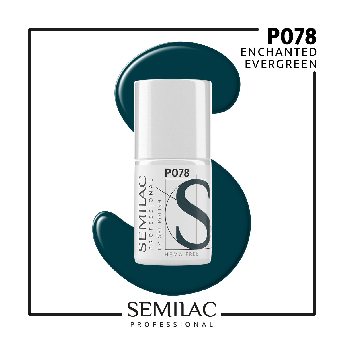 P078 Semilac Professional Enchanted Evergreen 7ml