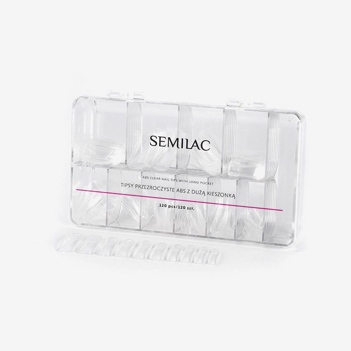 Tips transparentes Semilac 120 unds