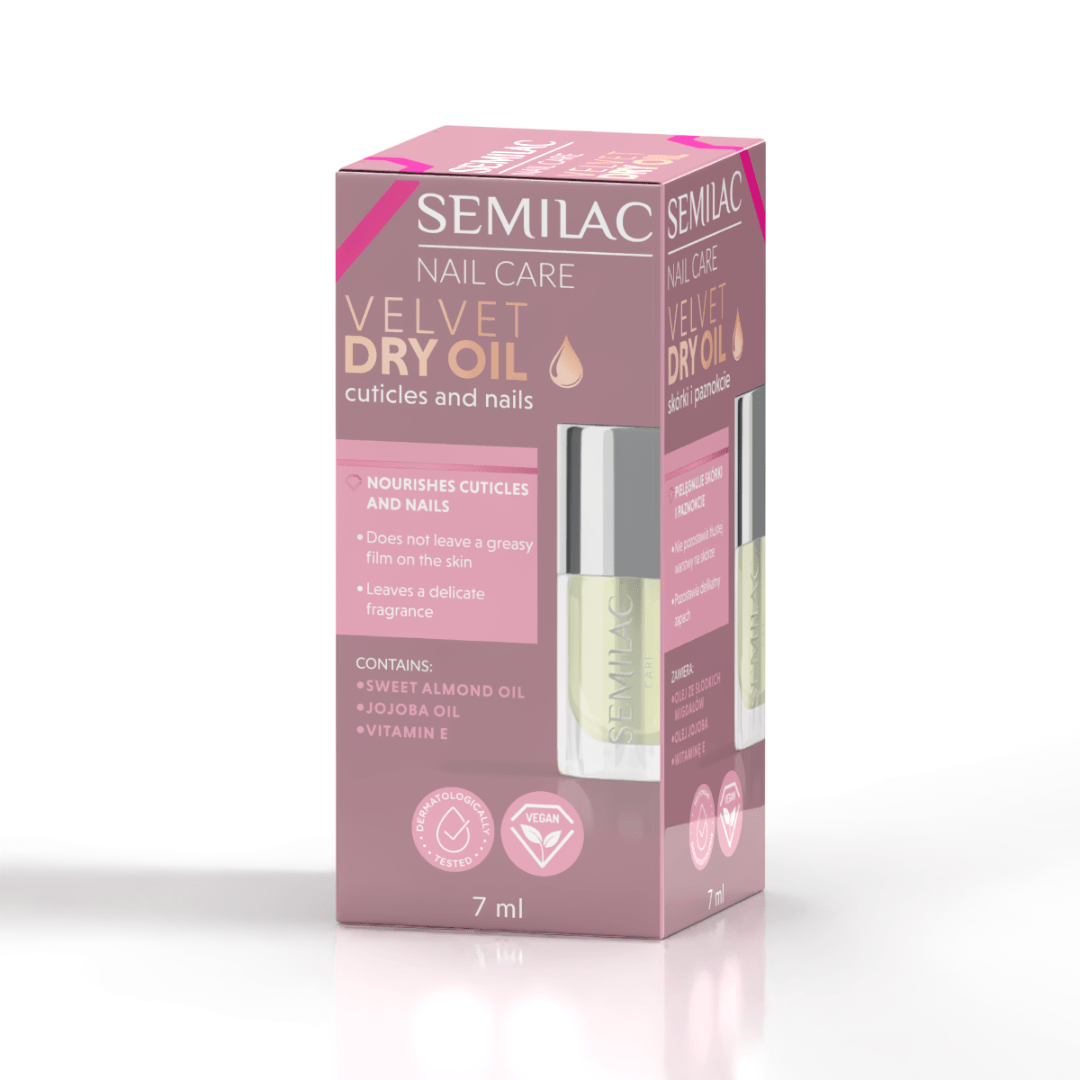 Velvet Dry Oil Semilac para Uñas y Cutículas 7 ml