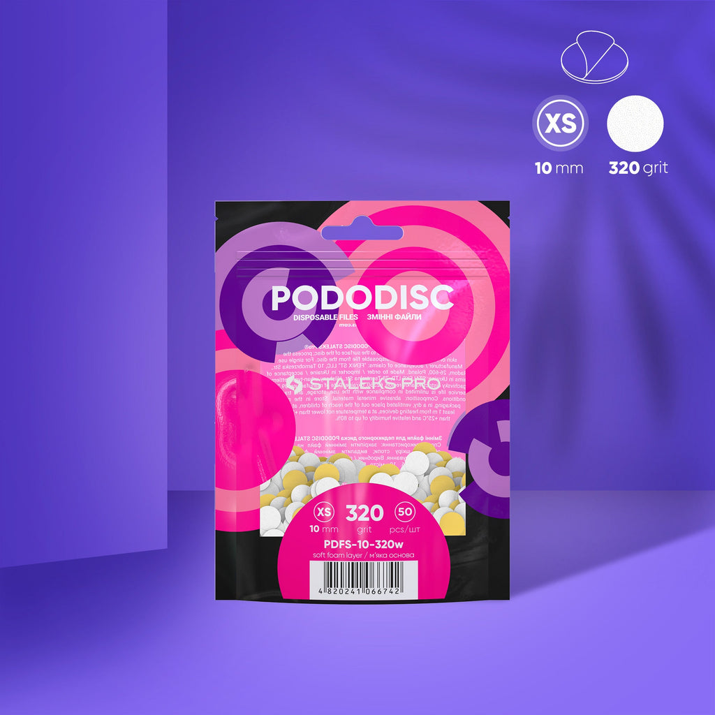 Recambio Pododisc blancas con Espuma Staleks  XS - 50 uds
