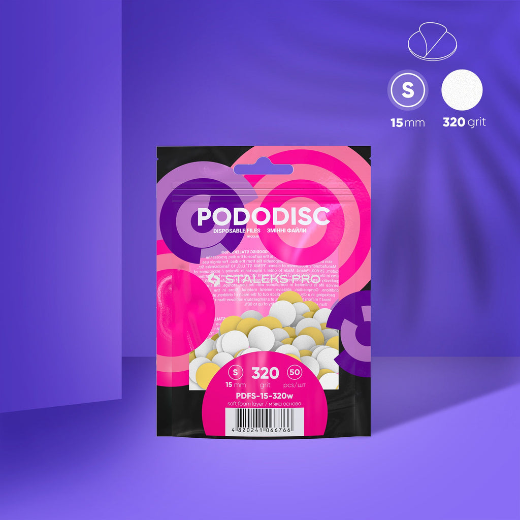 Recambio Pododisc blancas con Espuma Staleks  S - 50 uds