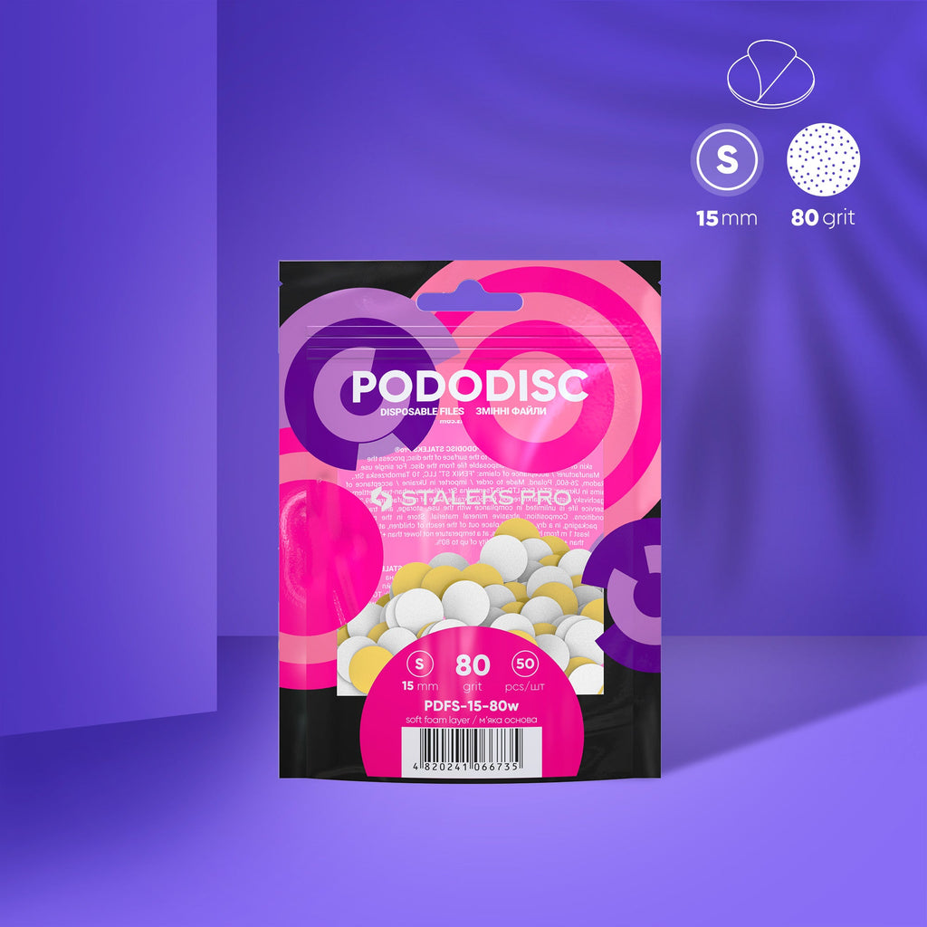 Recambio Pododisc blancas con Espuma Staleks  S - 50 uds