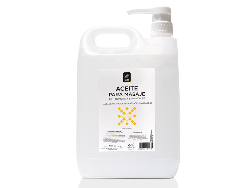 Aceite para Masaje profesional con Romero Kefus 5000 ml