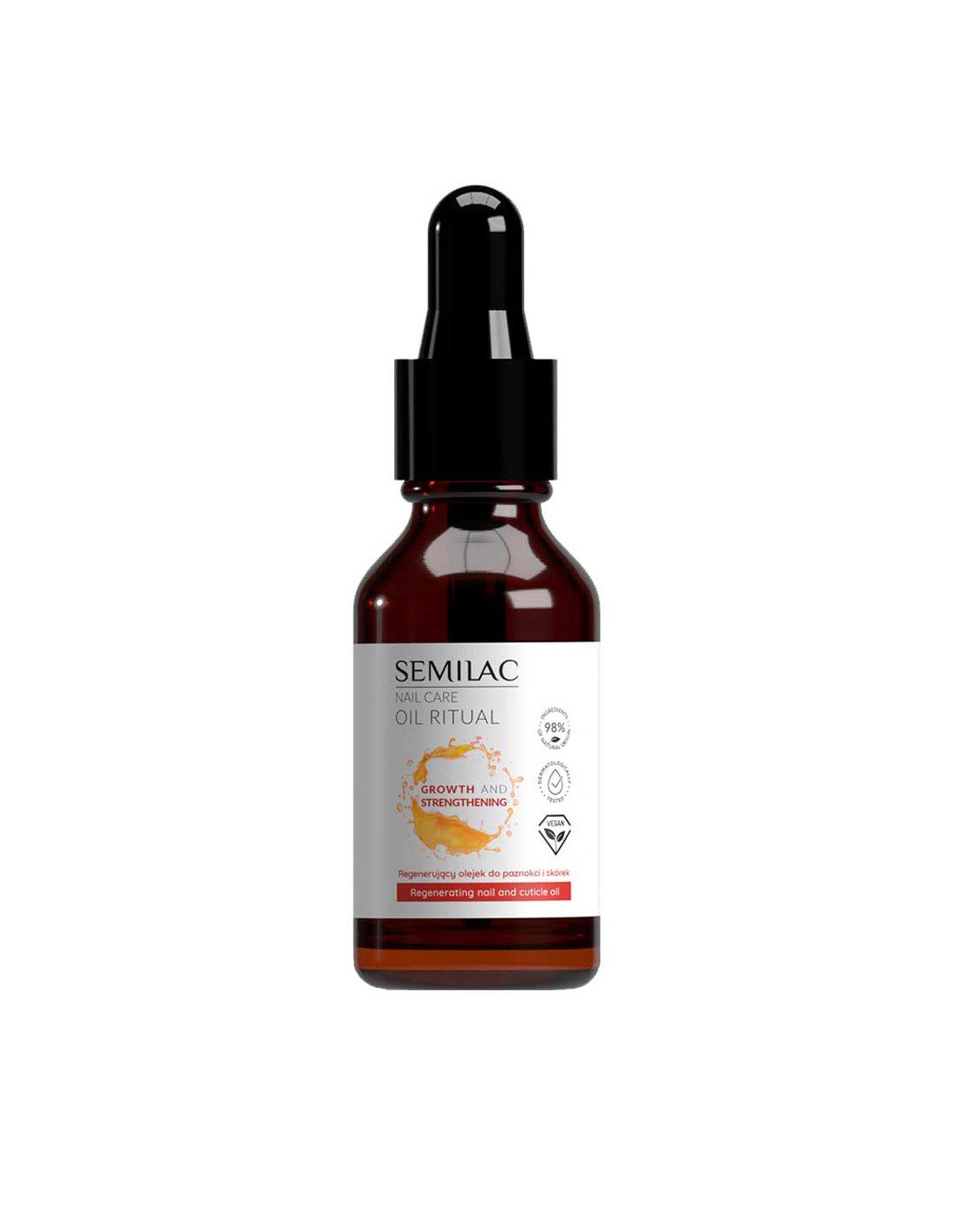 Aceite regenerador de uñas y cutículas Semilac Growth Strechtening 11ml