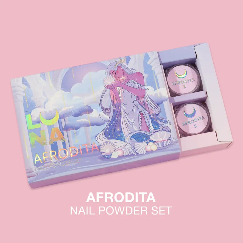 Afrodita Nail Powder Set LunaMoon 6pcs