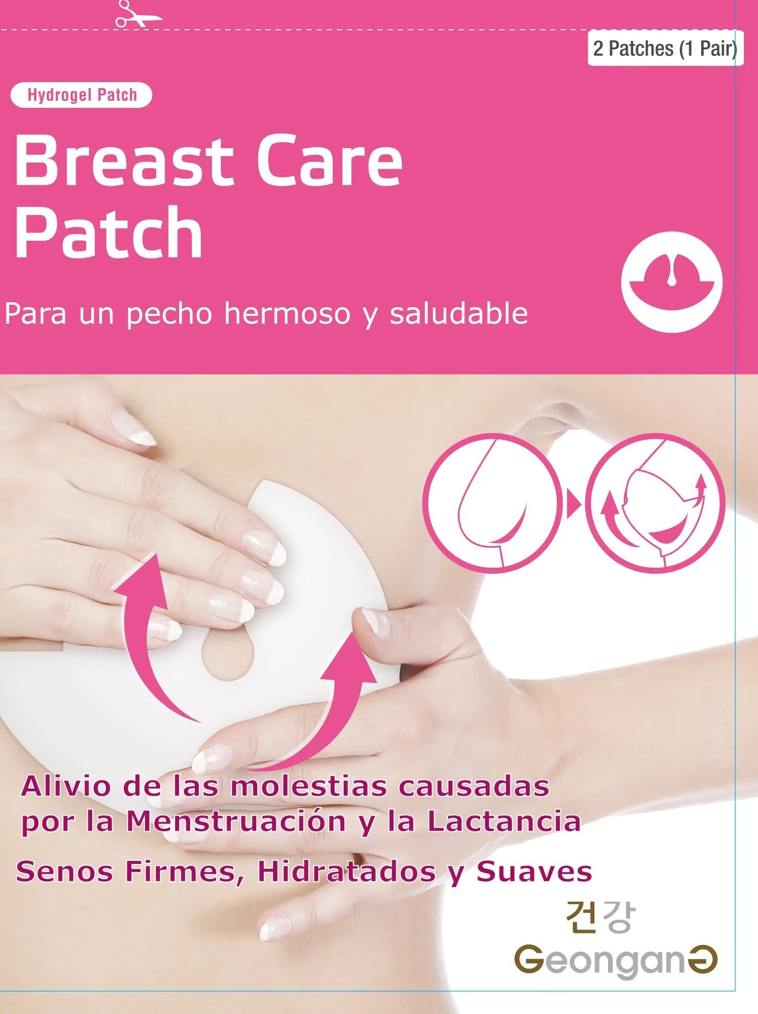 Parche Koreano Pechos sanos y firmes - 2 parches
