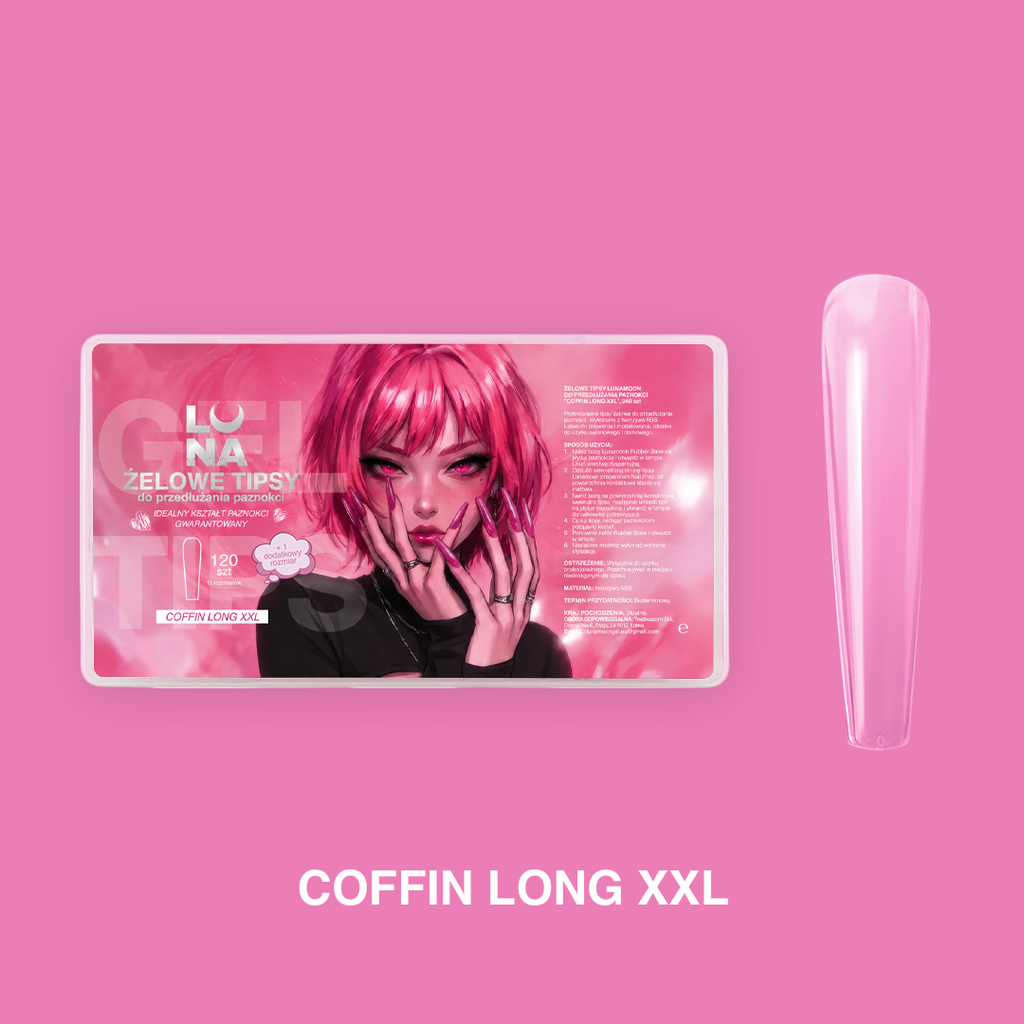 TIPS GEL COFFING LONG XXL LUNAMOON 240 pcs