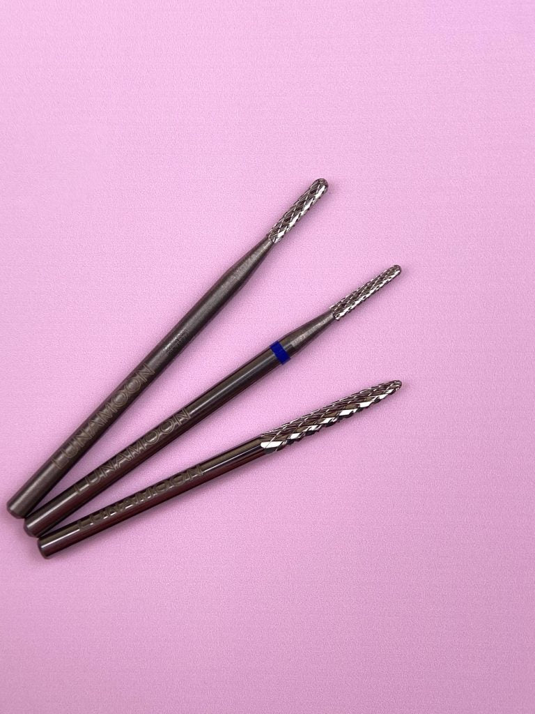 Fresa de Carburo LunaMoon para Limado Mini "Cono" Azul - 1,3 mm