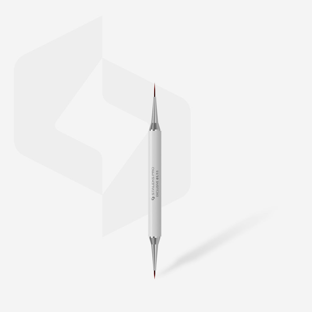 Pincel Doble STALEKS EXCLUSIVE 06/11 Gel 11 mm + Liner 12 mm