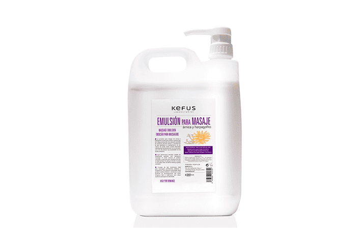 Emulsión para Masaje Profesional Árnica y Harpagofito Kefus 5000 ml