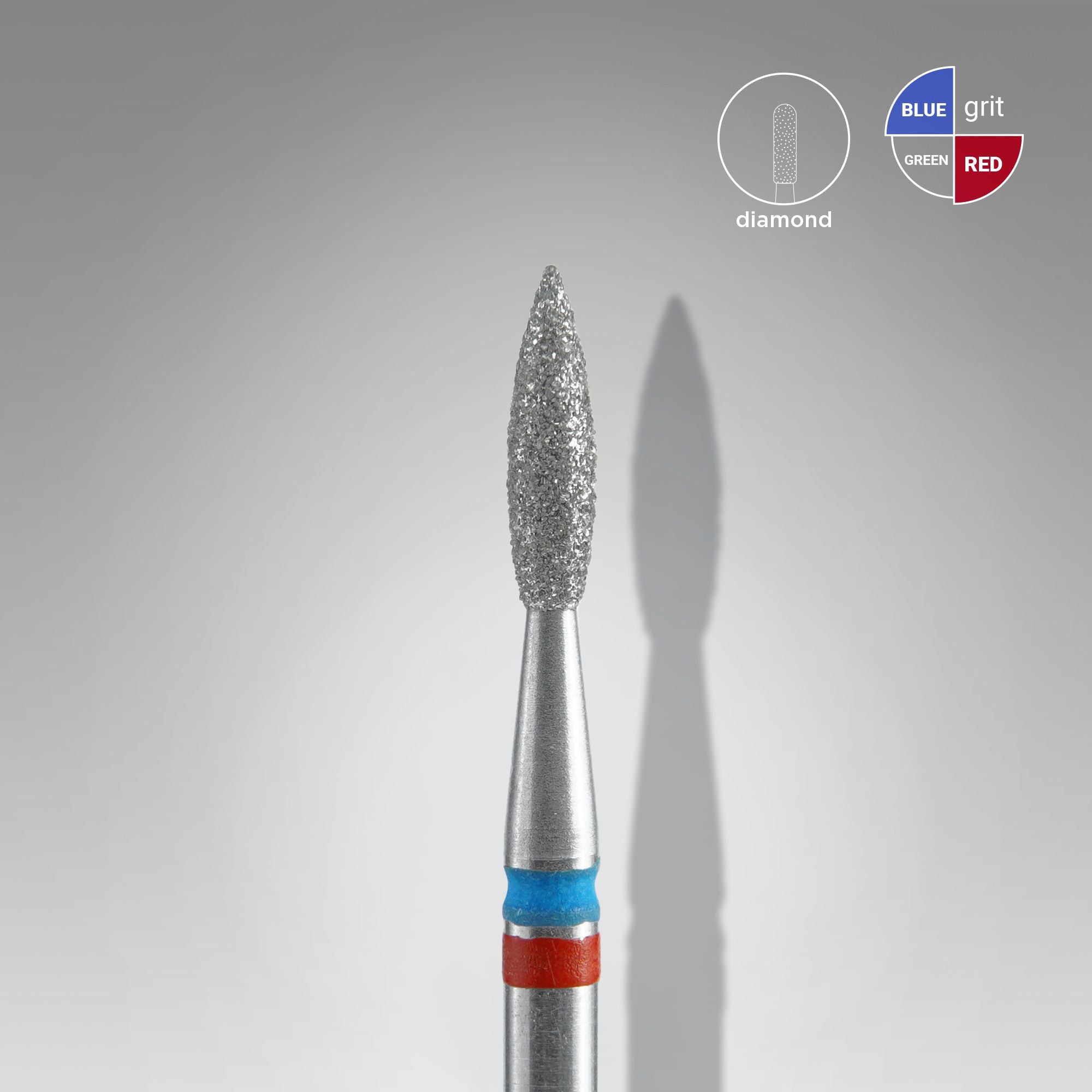 Fresa Staleks diamante llama Duo Azul-Roja