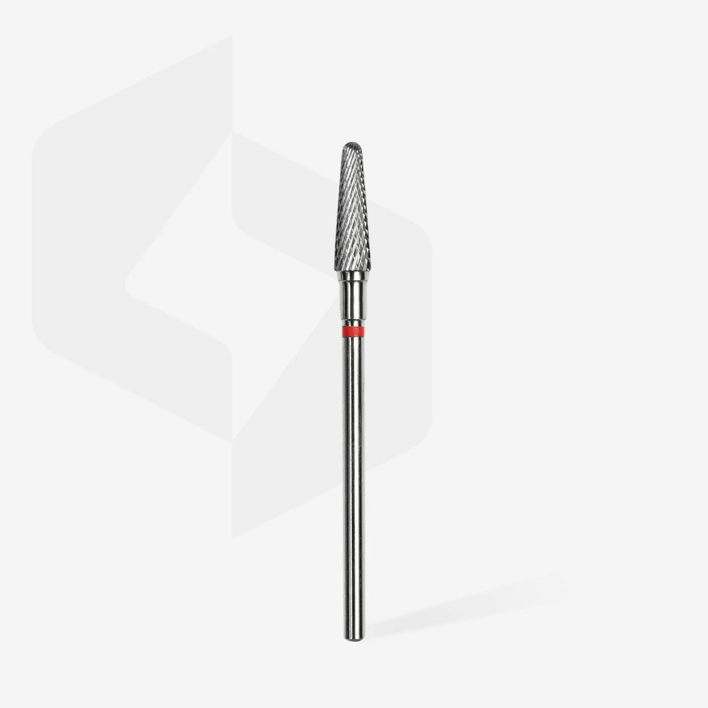 Fresa Staleks de carburo "Frustum" ROJA diámetro 4 mm