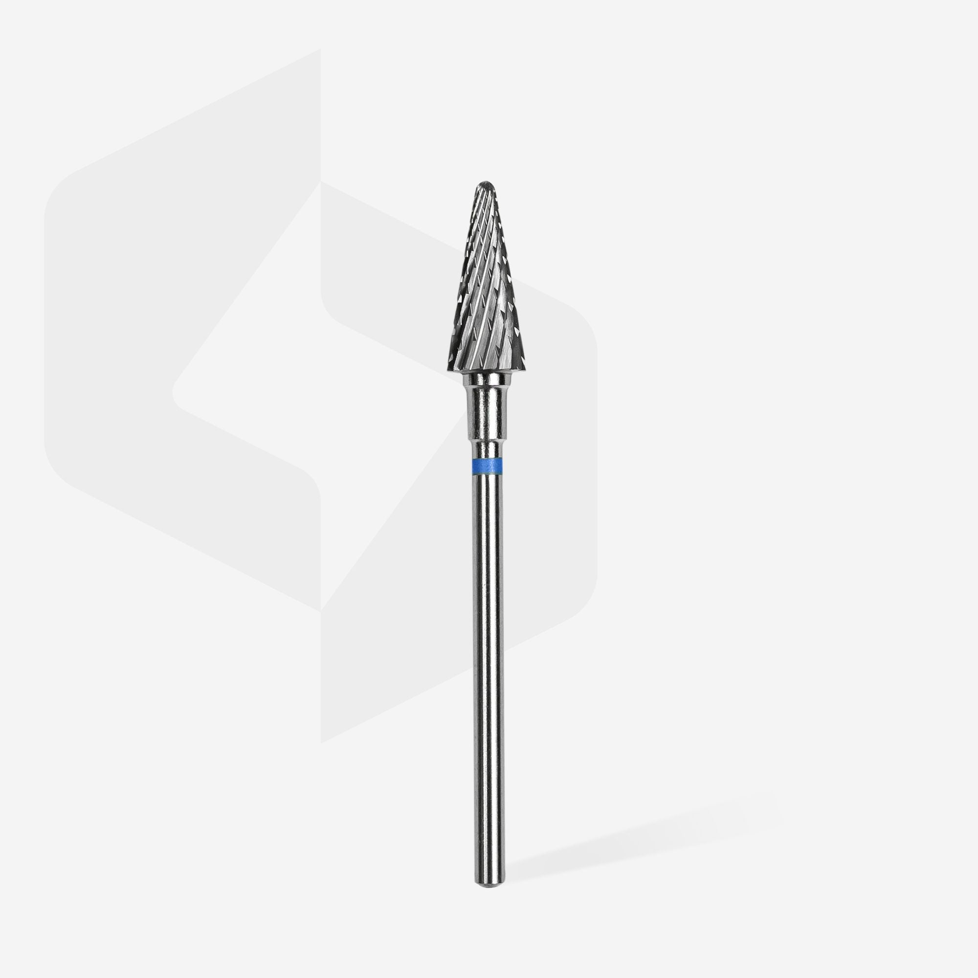 Fresa Staleks de carburo, "cono" azul, diámetro 6 mm
