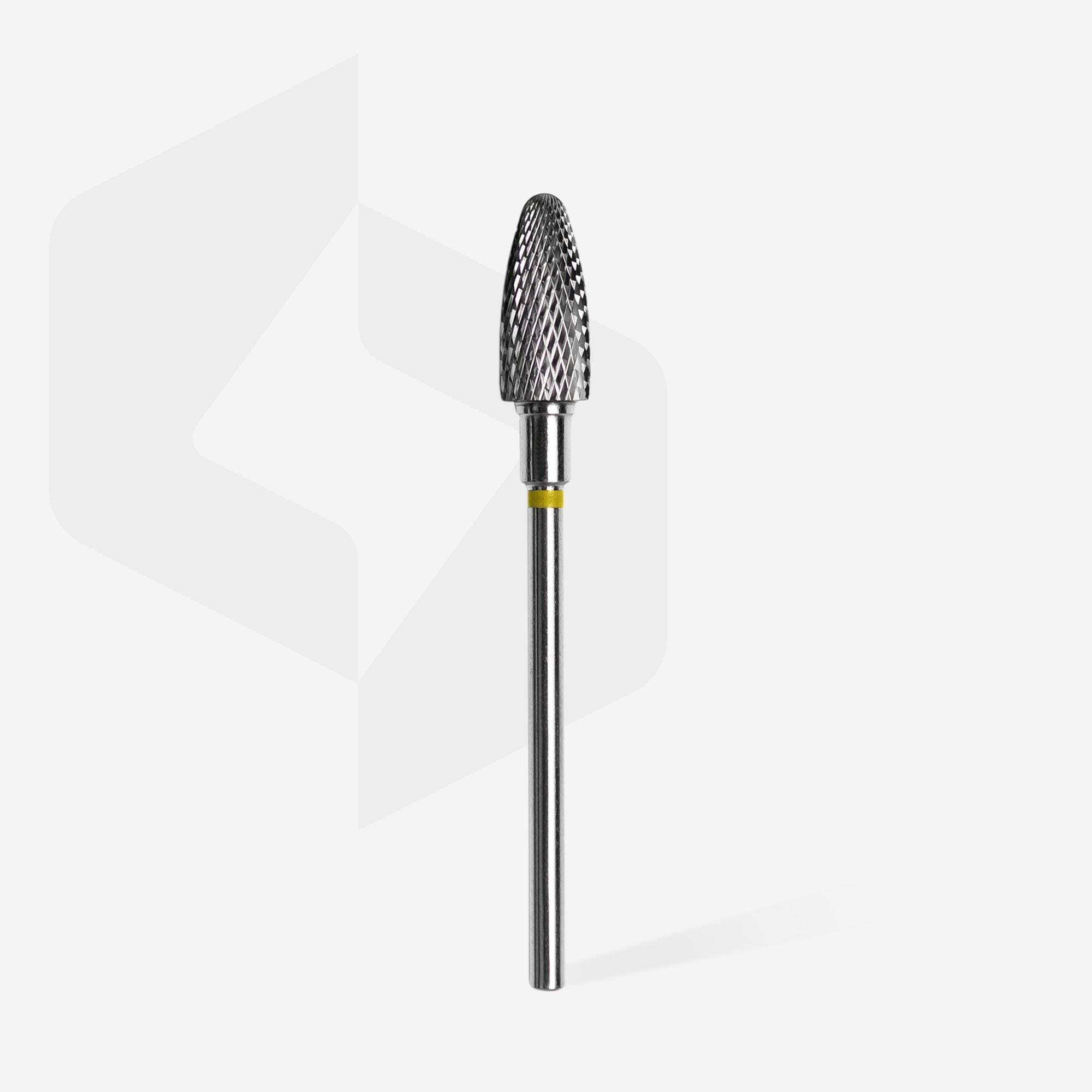 Fresa Staleks de carburo, amarillo "maíz", diámetro 6 mm / pieza de trabajo 14 mm