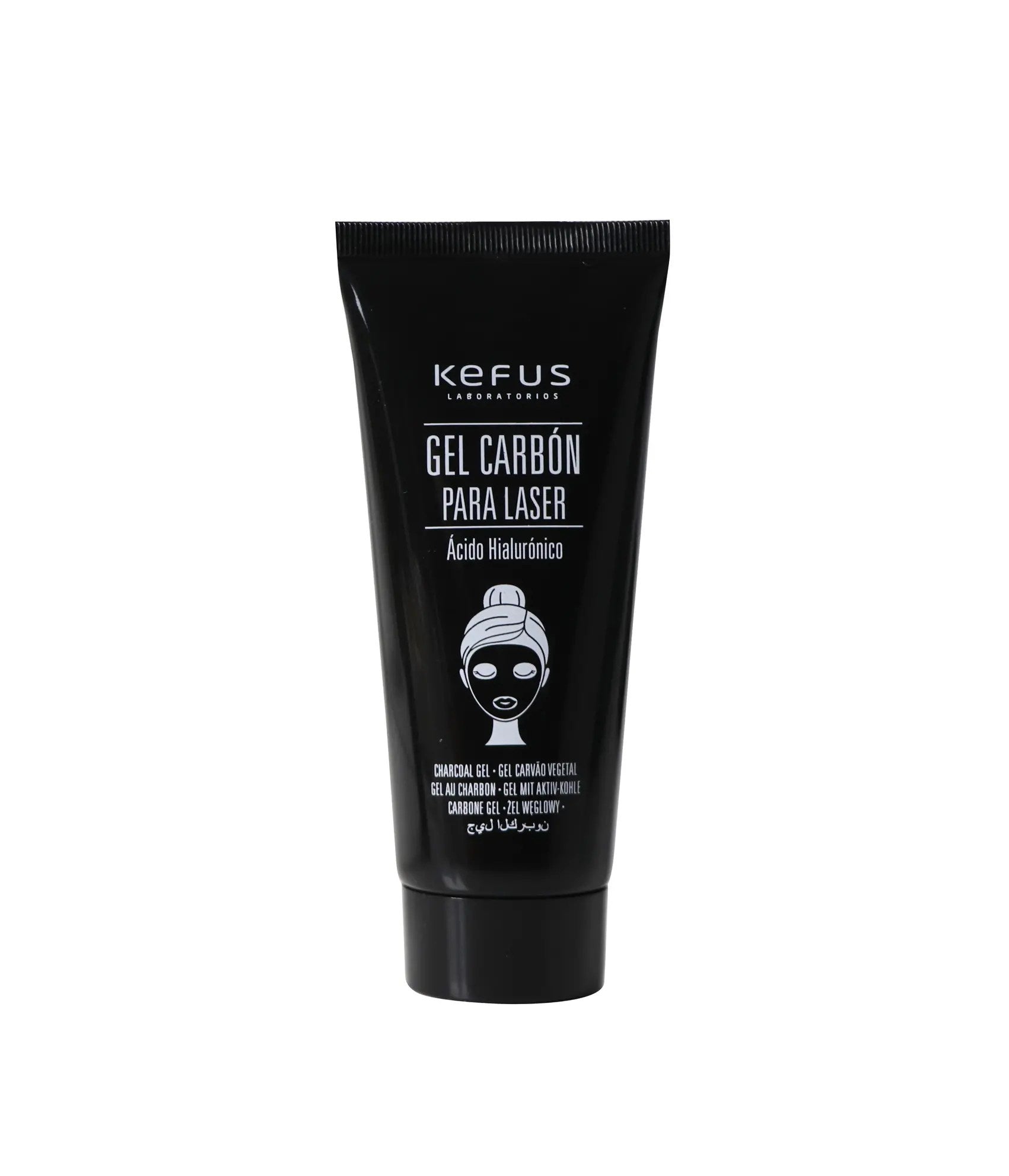 Mascarilla Gel Carbón para Láser con Ácido Hialurónico Kefus 100 ml